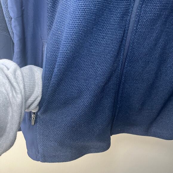 PGA Tour Men's Full Zip Fleece Jacket Navy Blue Size Large - Picture 2 of 5